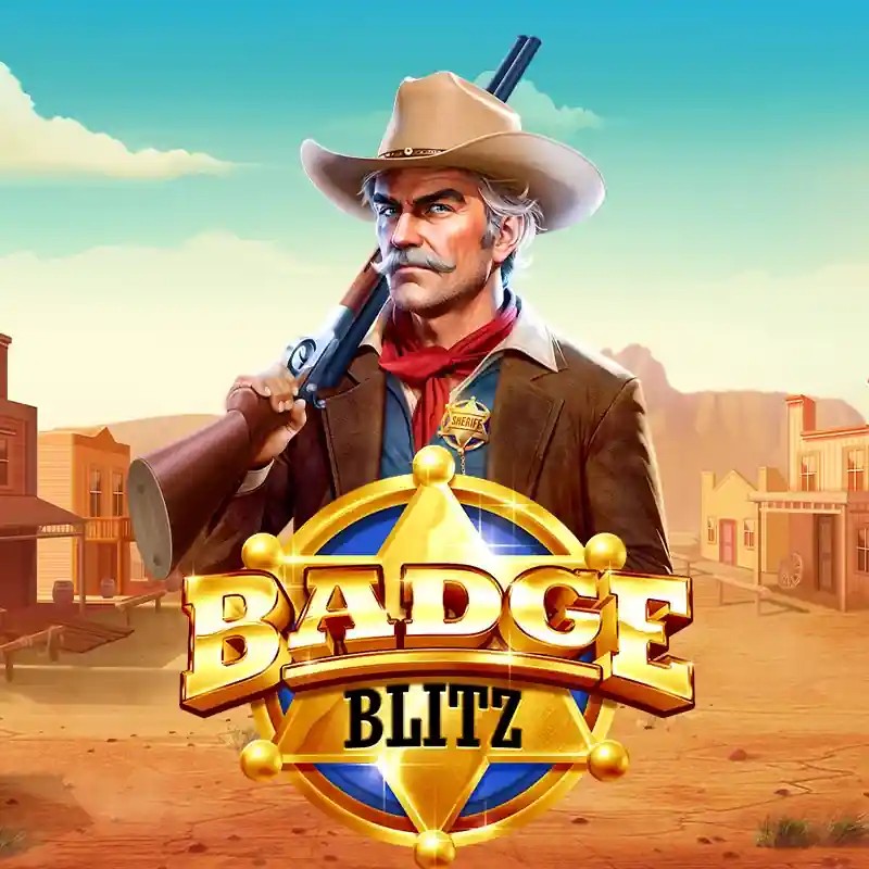 Badge Blitz game by Pragmatic Play – logo hosted on Onnela Kasino