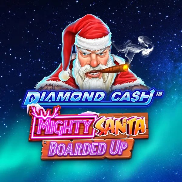 Diamond Cash Mighty Santa Boarded Up game by Greentube – logo hosted on Onnela Kasino