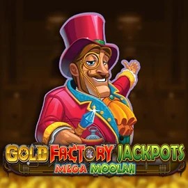 Jackpots logo of Gold Factory Jackpots Mega Moolah from Aurum Signature Studios at Onnela Kasino